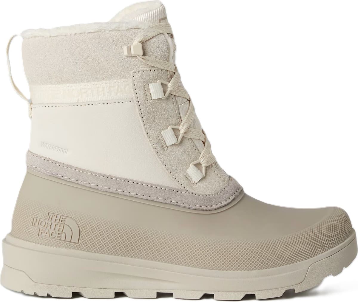 The North Face Women's Shellista V Shorty Waterproof Boots White Dune/Soapstone, 38