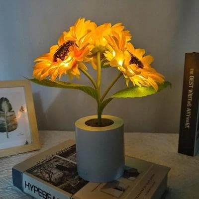 Uplifted Goods Floral Botanical Desktop Atmosphere Lamp Floral Botanical Desktop Atmosphere Lamp