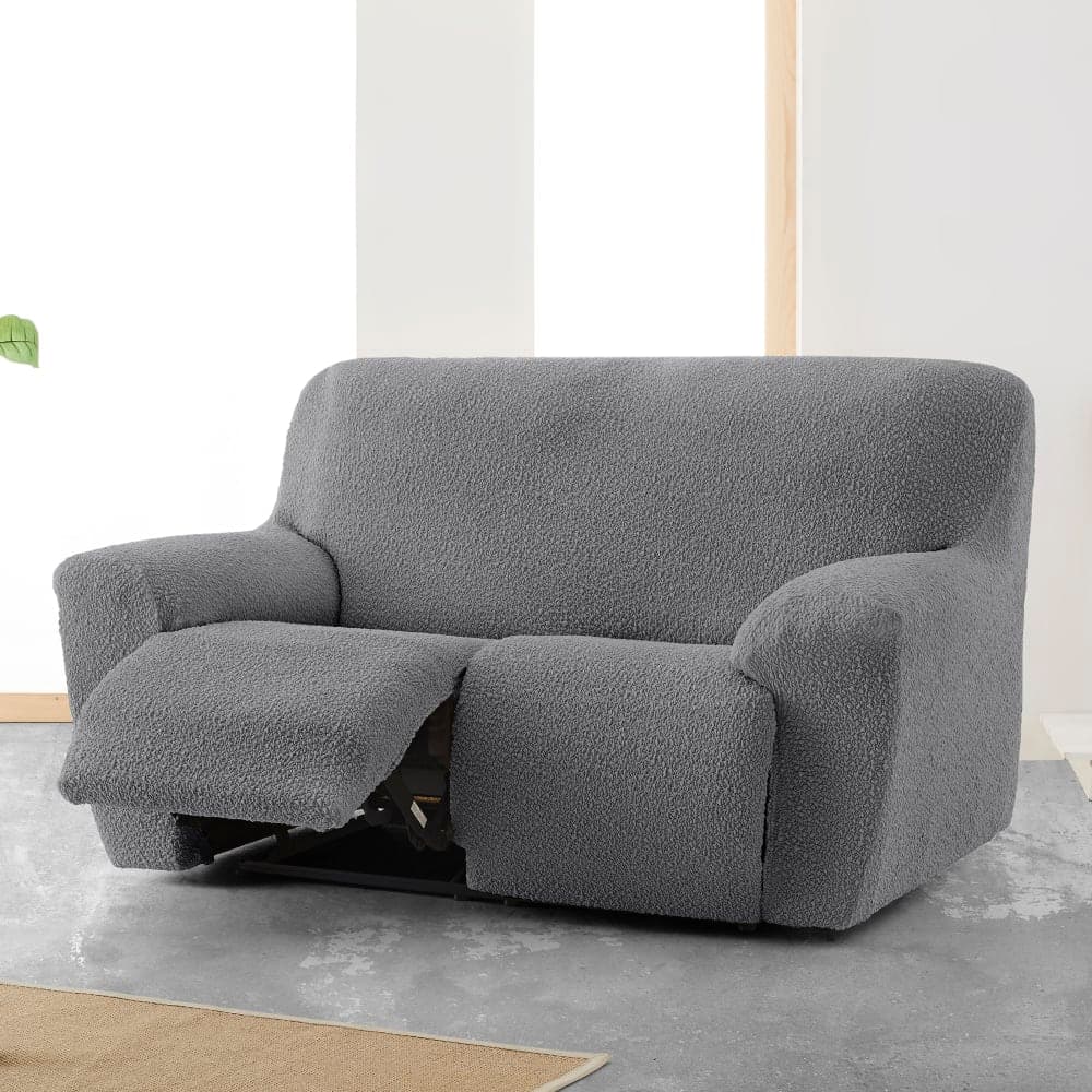 Eysa Funda de sofá 3 plazas relax elástica gris oscuro 200 - 260