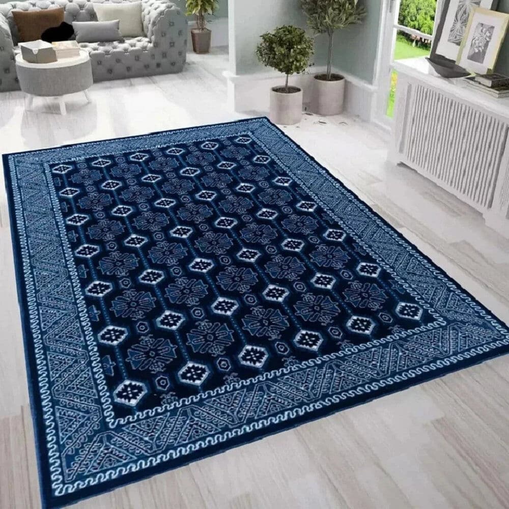Metro Rectangle Indoor / Outdoor Washable Area Rug Grey Rectangle 80 x 150 cm
