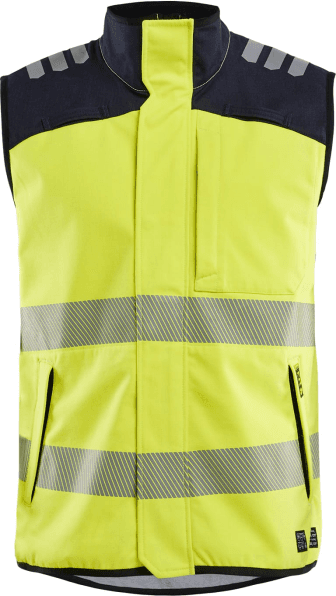 Blåkläder 38491560 Multinorm Softshellvest Hivis Gul/Marineblå 3XL