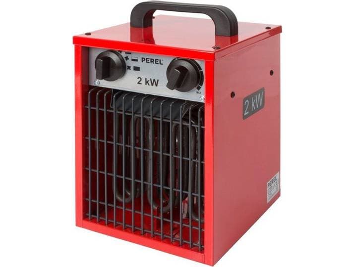 Perel TC78069N - Ventilatorkachel - 3 warmtestanden 2000 W - Rood