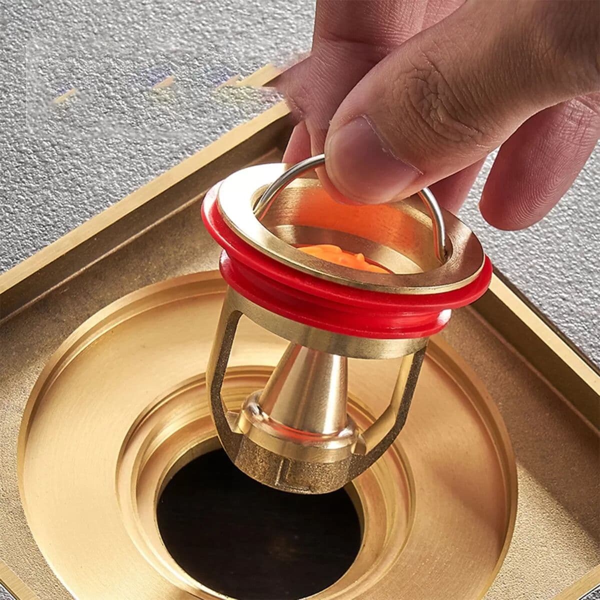 INF Noyau de Siphon de Sol Magnétique en Cuivre 40mm - Anti-Odeur & Anti-Insectes, Ajustement Universel
