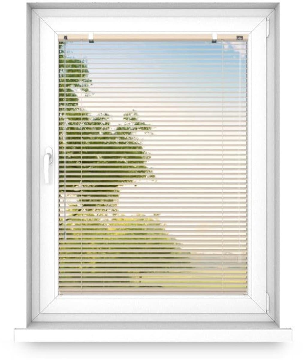 Time4blinds Aluminium Binnenjaloezieën zonder boren met koordgeleiders, Glanzend Gold, Links, B/H: 180 x 200 cm