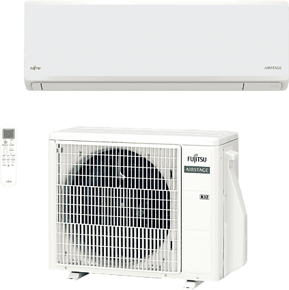 Aire acondicionado Split 1 x - Fujitsu 3NGF89940 ASY35UI-KL, 2924 fg/h, WiFi, Inverter, Función de Calentamiento, Blanco