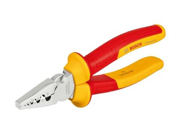Bosch Professional VDE krimptang – 180 mm (krimpbereik van 0,25 mm² tot max. 16 mm², gecertificeerd tot max. 1000 V)