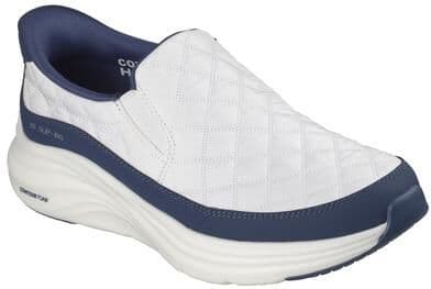 Skechers Sport Slip-ins: Contour Foam-Nordain (Men's) Athletic in White/Navy, Size 11 M, Memory Foam/Synthetic