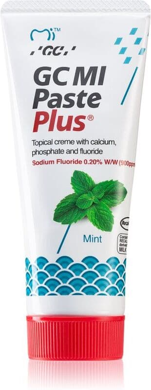 GC MI Paste Plus crème protectrice reminéralisante pour dents sensibles au fluorure saveur Mint 35 ml