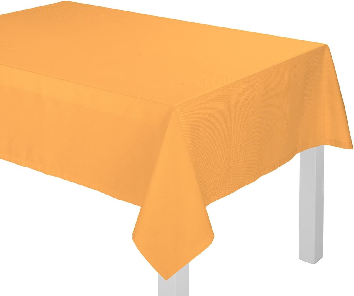 Tischdecke ADAM "Uni Collection" Gr. 1, gelb, B:80cm L:80cm, Bio-Baumwolle, Tischdecken, Tischdecke, aus 100% Bio-Baumwolle gelb B/L: 80cm x 80cm, 1 Stk., eckig