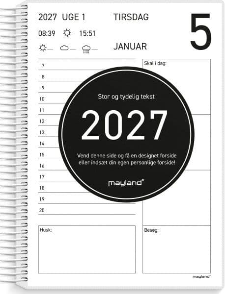 Mayland 2027 Kalender, Senior