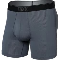 SAXX, Herren, Funktionsunterhose, Quest Quick Dry Mesh Boxer Brief Fly (S), Blau