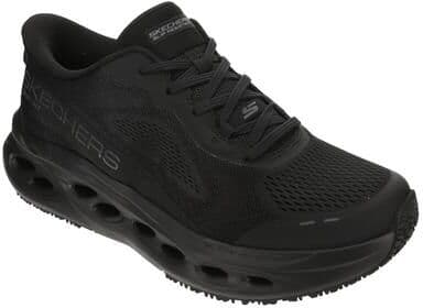 Skechers Work Max Cushioning Glide-Step Sr-200495 (Men's) in Black, Size 11 M, Memory Foam/Rubber/Synthetic