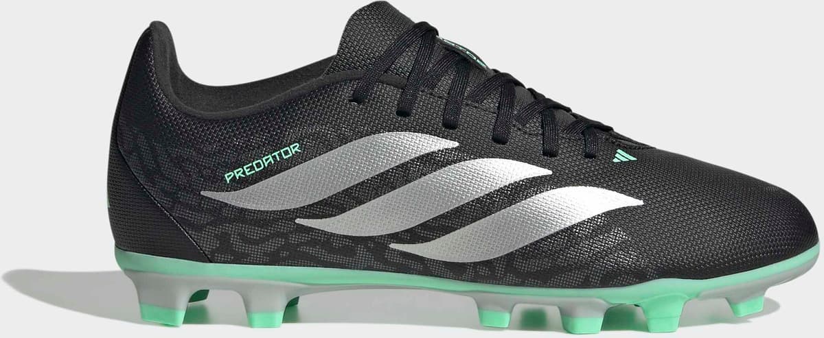 Fußballschuh ADIDAS PERFORMANCE "PREDATOR CLUB KIDS, FESTE BÖDEN/GEMISCHTE BÖDEN", Kinder, Gr. 32, schwarz (core schwarz, silber metallic, pulse mint), Synthetik, Schuhe Fußballschuh, für viele verschiedene Böden geeignet, für Jugendliche & Kinder
