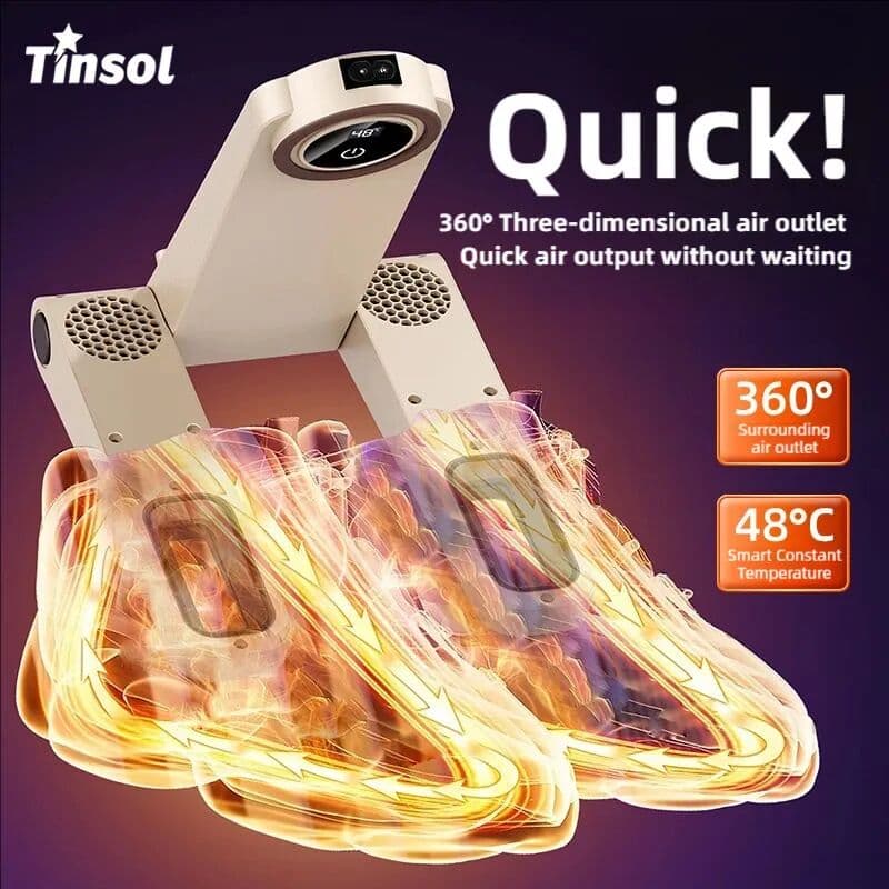 other TINSOL Korean Electric Shoe Dryer Smart Household Shoe Dryer Activated Carbon Blue Light Sterilization Deodorizing Shoe Dryer