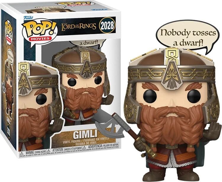 Funko Pop! Movies: The Lord of The Rings - Gimli #2028 figura Ajándéktárgyak
