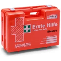 Leina, Erste Hilfe Set, WERKE Erste-Hilfe-Koffer Pro Safe Elektro DIN 13157 orange (Erste Hilfe Set Zubehör)