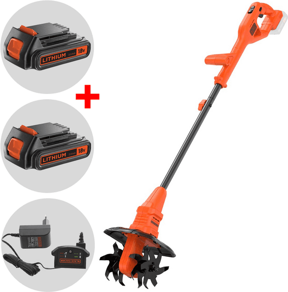 Black & Decker BETL1820L-QW - Motozappa a batteria 18V 2Ah + in omaggio batteria 18V 2Ah