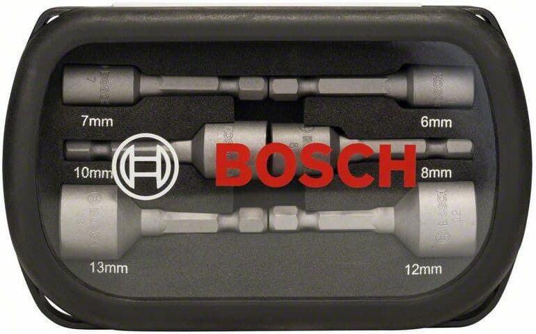 Steckschlüssel BOSCH PROFESSIONAL, silber (silberfarben), Materialmix, Schraubenschlüssel, Steckschlüssel silberfarben Einheitsgröße