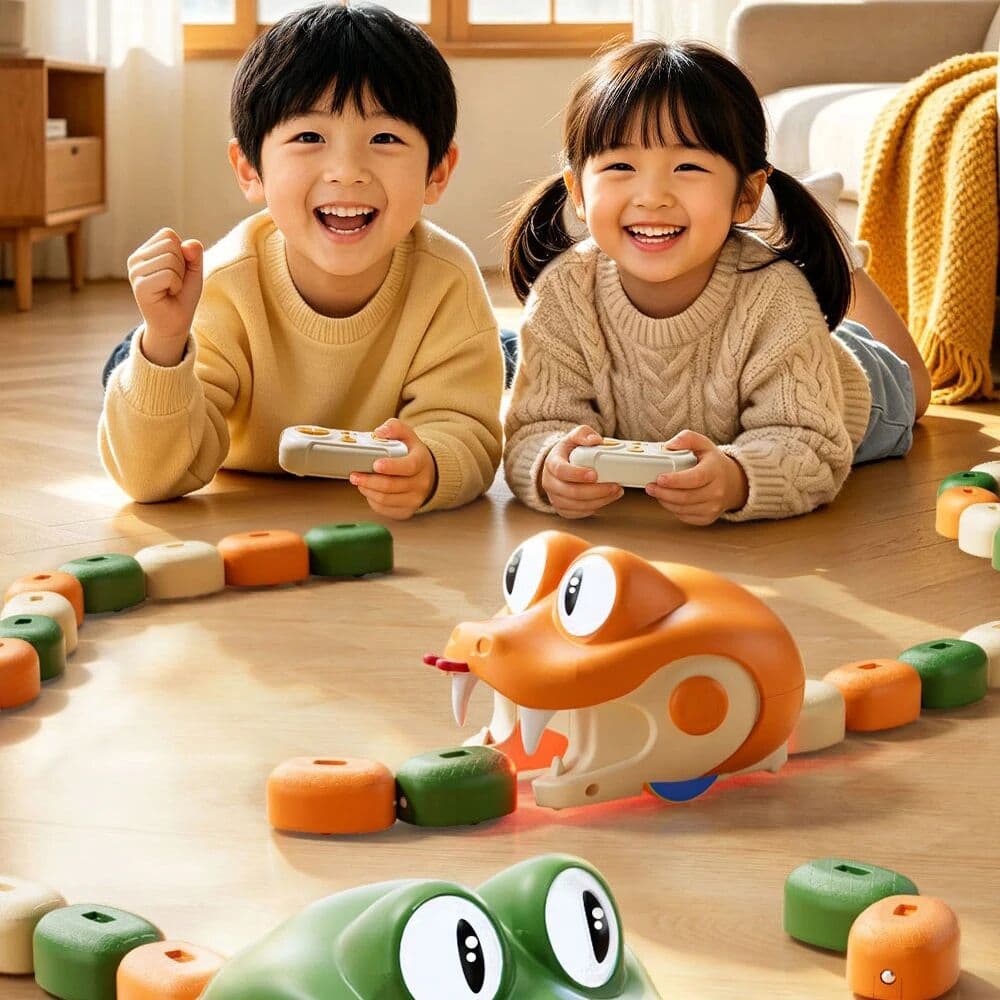NONE Remote Control Greedy Snake Magnetic Toy Duel Parent Child Interactive Battle Magnetic Swallowing Snake Remote Control Car