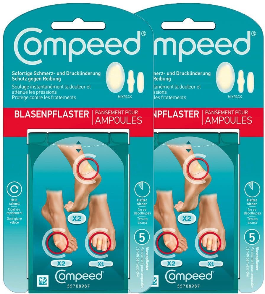 Compeed Blasenpflaster Mixpack Doppelpack 2x5 St Pflaster