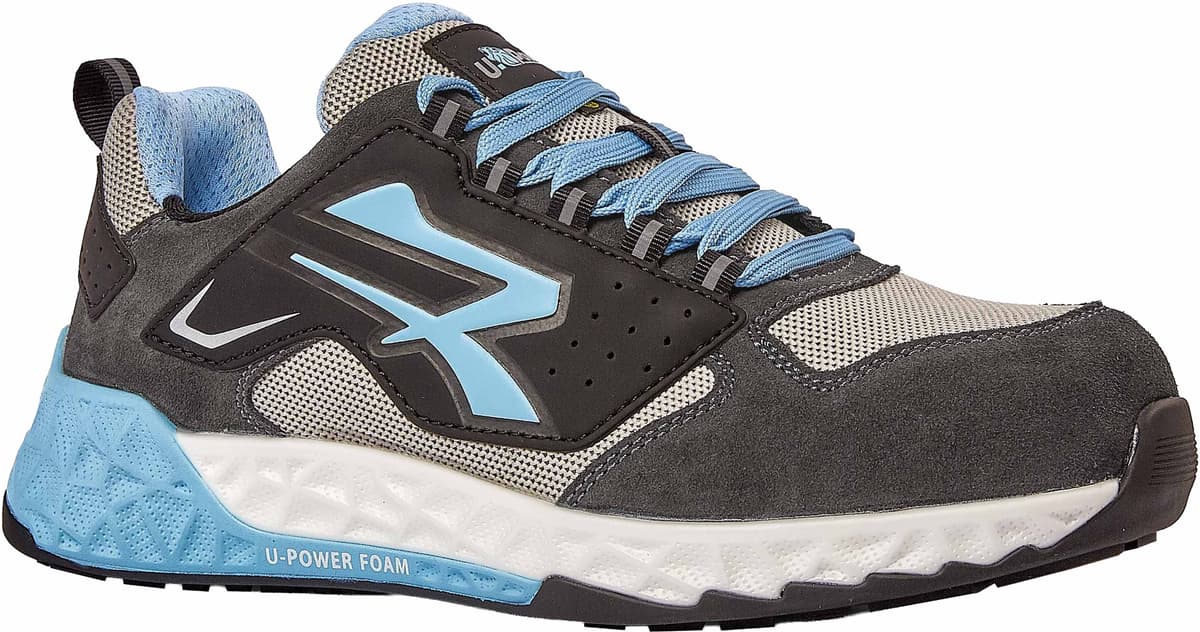 U-power SCARPA ANTINFORTUNISTICA 44  ARYA BASSA CLASSE S1PS HI ESD HRO SR GRIGIA AZZURRA