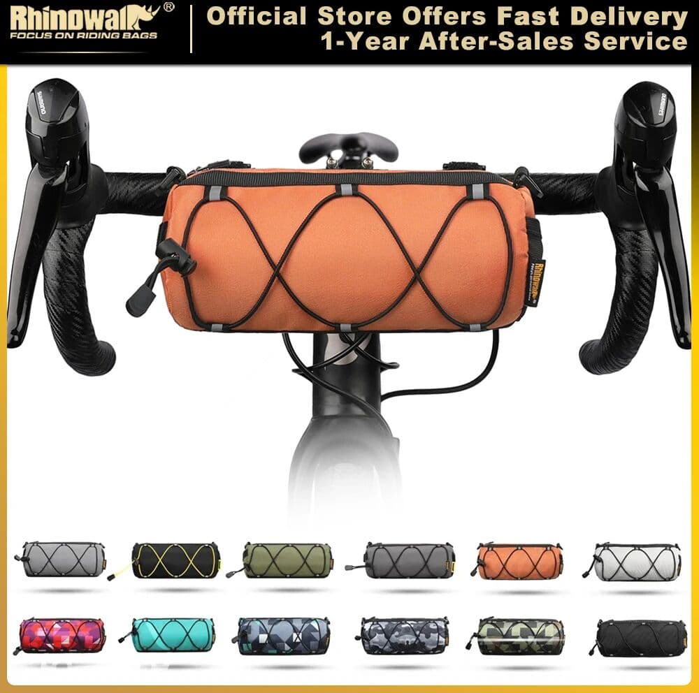 Rhinowalk Bike Bag 2.4L Portable Handlebar High Visibility Reflective or Other Colors MTB Road Cycling Bicycle Frame Tube Bag