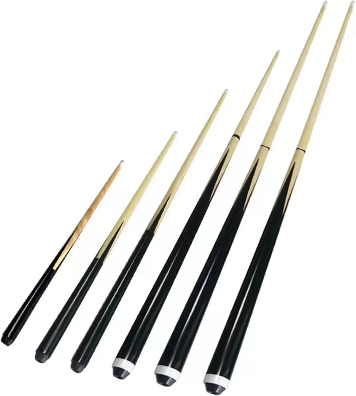NONE Kids Wooden Pool Cue Two Piece Billiard Stick Easy Storage for Home and Club Table Games