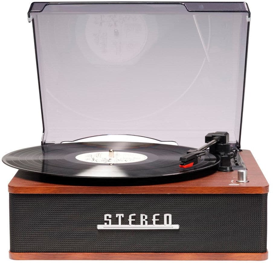 Denver VPB-262 Vintage Pladespiller m. Bluetooth & Indbyggede Højtalere (2 x 20W)  - Sort / Brun