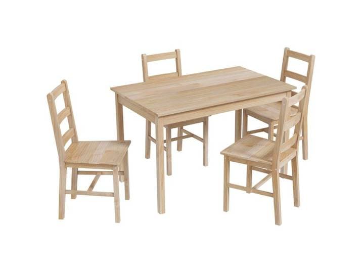 Ensemble table et chaises En bois Créez un coin repas élégant et confortable avec cet ensemble de table à manger