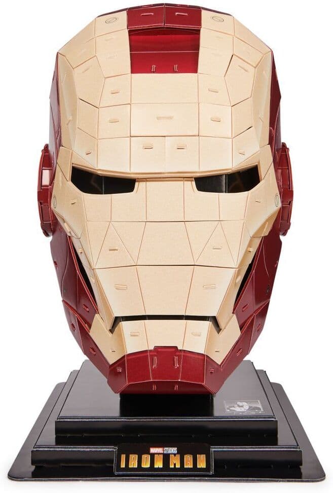 Spin Master Marvel The Infinity Saga 4D Build - Iron Man Helmet 3D Puzzle Model