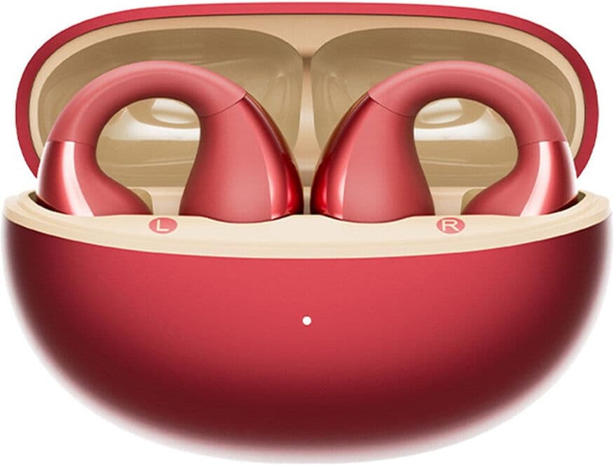 QCY Crossky Clip True Wireless Open-Ear Høretelefoner - Rød
