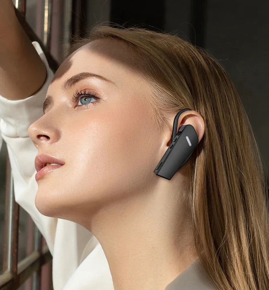 AUBIGBOSS Walkie Talkie Wireless Mini 3W 400-470Mhz Radio Earphone Radio Beauty Salon Hair Salon Restaurant Ear Hook Small Compact