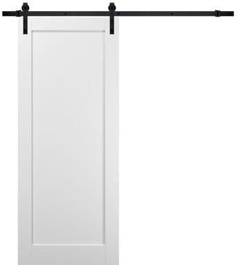 SARTODOORS Quadro 4111 Walnut MDF Sliding Barn Door