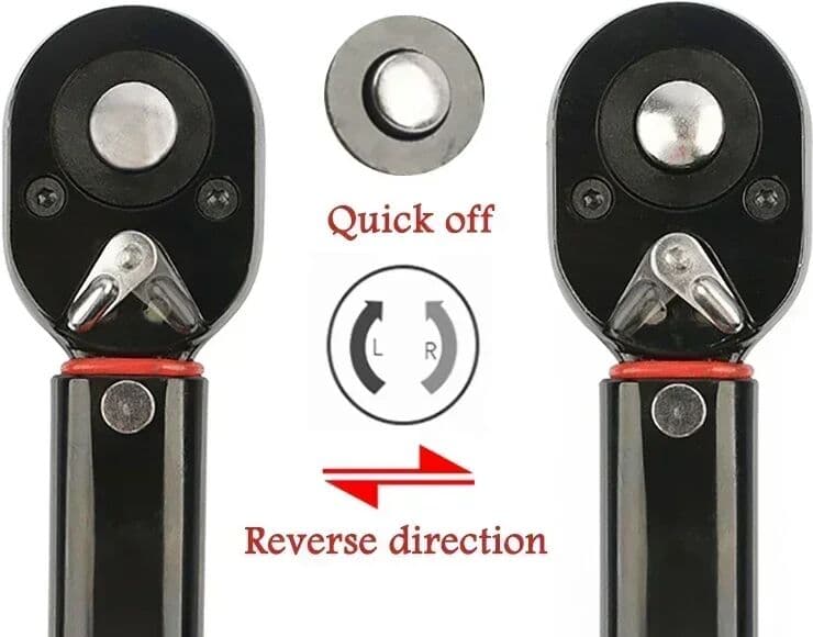 LIXIU 5-60N.m Torque Wrench 3/8''  Square Drive Preset Bicycle Torques Key Two-way Ratchet Car Bike Automotive Hand Tools