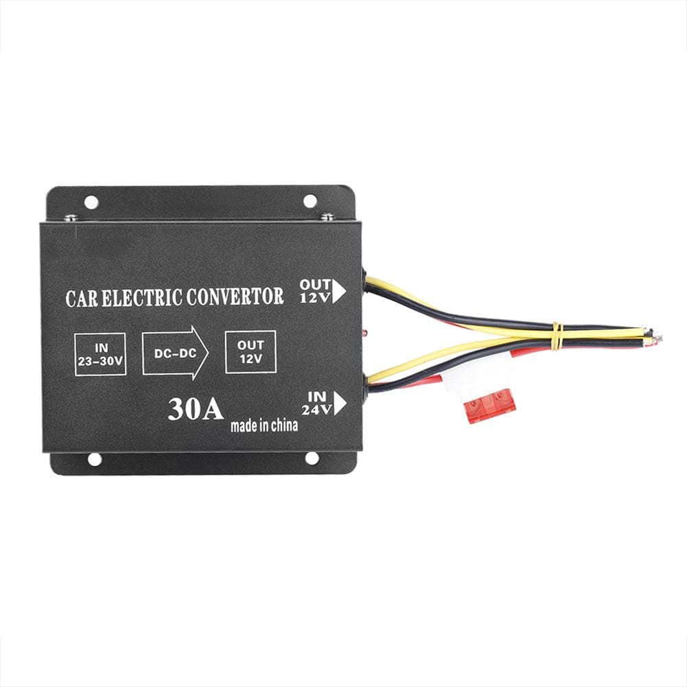 Gistuch Stroomomvormer DC 24V naar 12V, 360W 30A voor Auto en Vrachtwagen