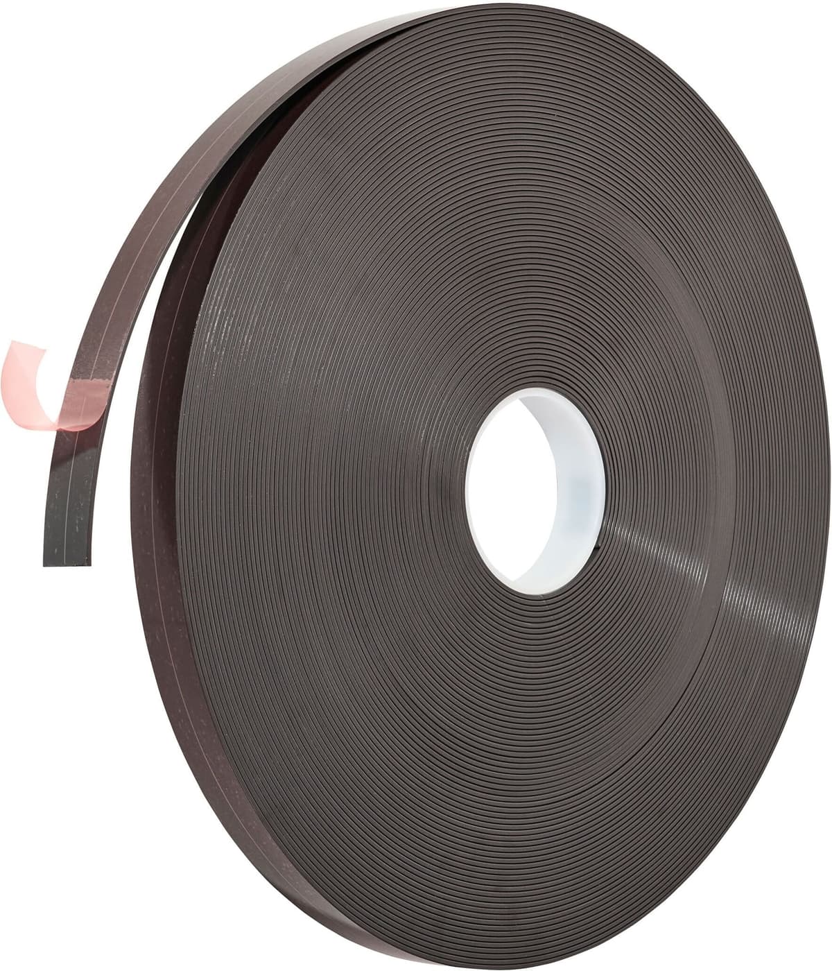 SPRINTIS Cinta magnética autoadhesiva 25 mm   50 m   2 mm   Adhesivo premium, ferrita, negro