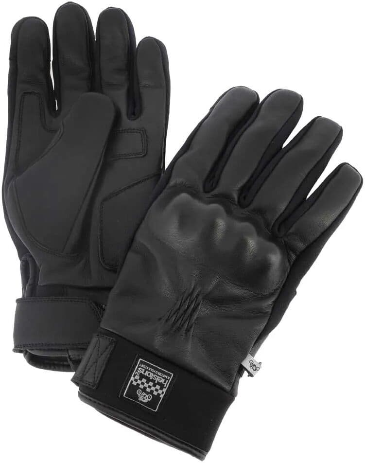 Helstons Guantes De Cuero Justin Black / Black XL