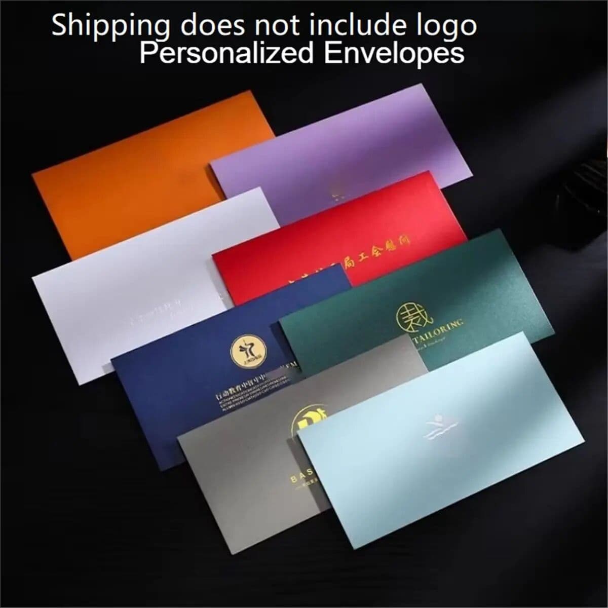 NONE 100PCS Personalized Thickened Envelope Invitation Letter Card Envelopes Vintage Style Printing C6 DL Size