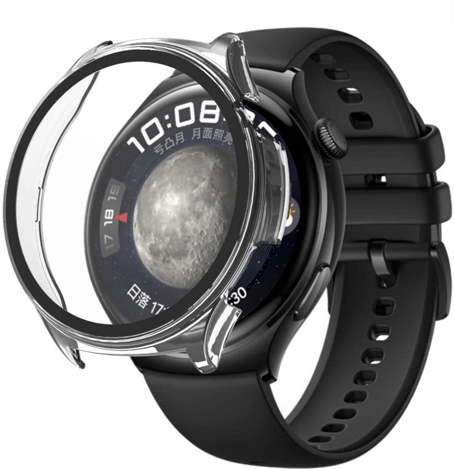 INCOVER Huawei Watch 4 Plastik Cover / Skærmbeskyttelse - Gennemsigtig