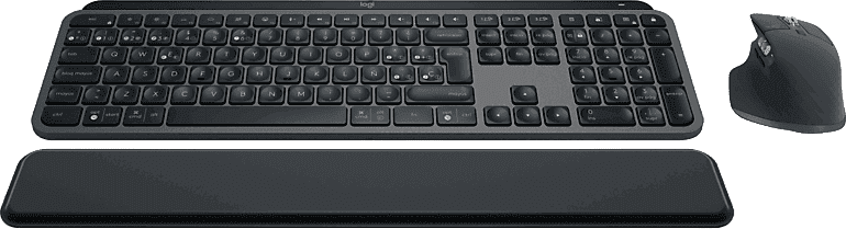 Pack Teclado + Ratón - Logitech Combo MX KEYS S, Inalámbrico, Bluetooth, Multidispositivo/sistema, Teclas programables, 8000ppp, Windows-Mac, Negro