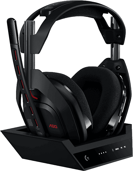 Auriculares gaming - Logitech G ASTRO A50 Gen 5 + Estación base PlaySync Audio, Inalámbrico, Micrófono 48kHz, PC-PS-Nintendo-Xbox, Lightspeed, Negro