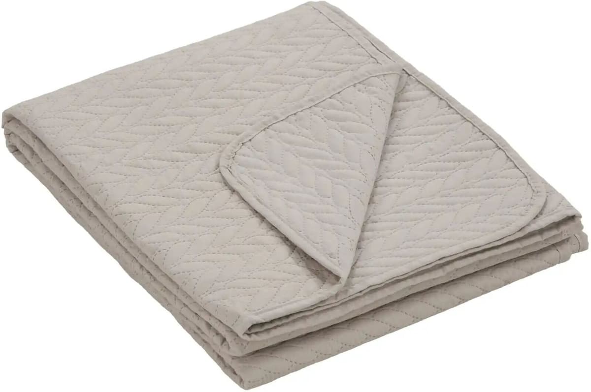 IBENA Tagesdecke  Nancy ¦ beige ¦ 100% Baumwolle ¦ Maße (cm): B: 140