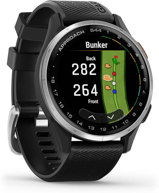 Garmin Approach S44 - Black Silver, Black Silver