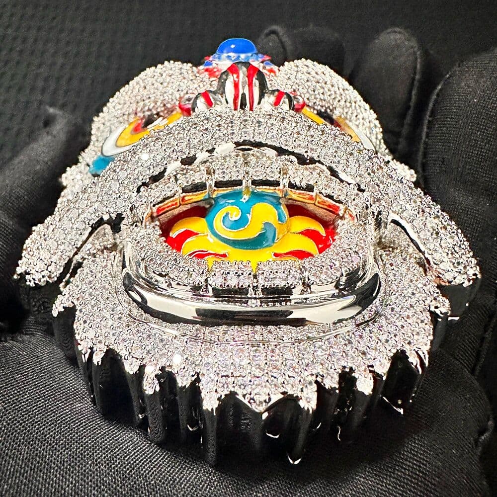 NONE All  Noctilucent Lion Dance Iced Out Pendant Necklaces For Men Women Bling Zircon Bling Necklace Copper Jewelry