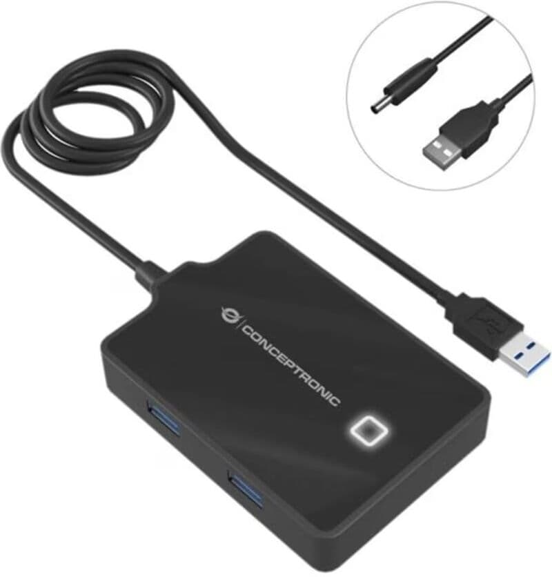 Conceptronic Hub Usb 30 Hubbies11b 4 Puertos Con Cable De 90 Cm Talla Única Unisex