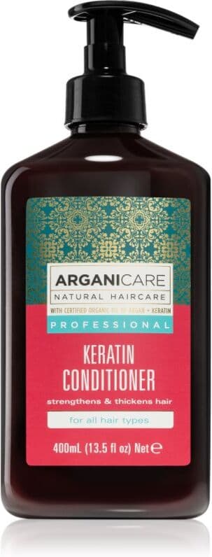 Arganicare Keratin Conditioner odżywka do włosów zniszczonych, po zabiegach chemicznych i dekoloryzacji 400 ml