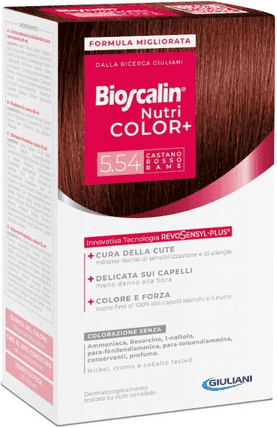 Bioscalin Nutri Color Plus 5.54 Castano Rosso Rame Trattamento Colorante