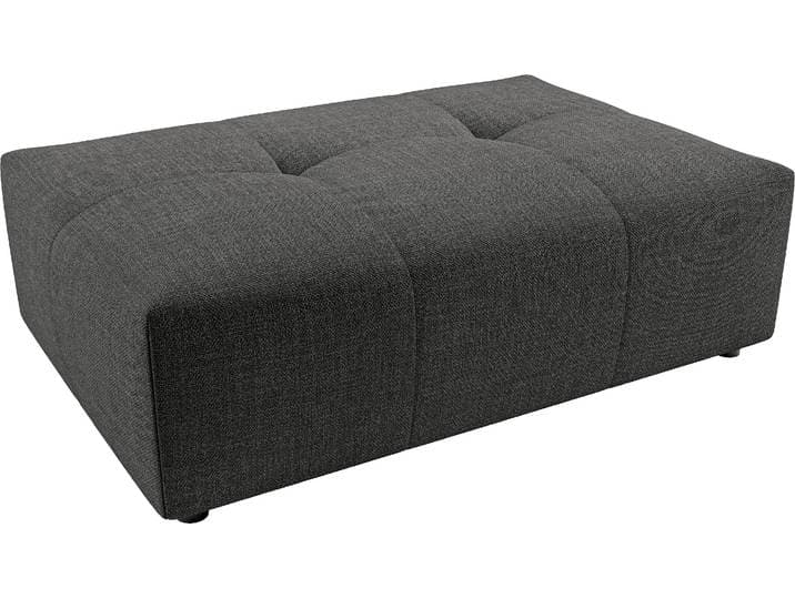 Polsterhocker 3C CANDY Yoshy , schwarz, B:120cm H:41cm T:83cm, 100% Polyester, Hocker, Polsterhocker, Passend zur Serie Yoshy