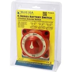 Blue Sea BS 9002e 4 Positionen Batteriehauptschalter mit AFD