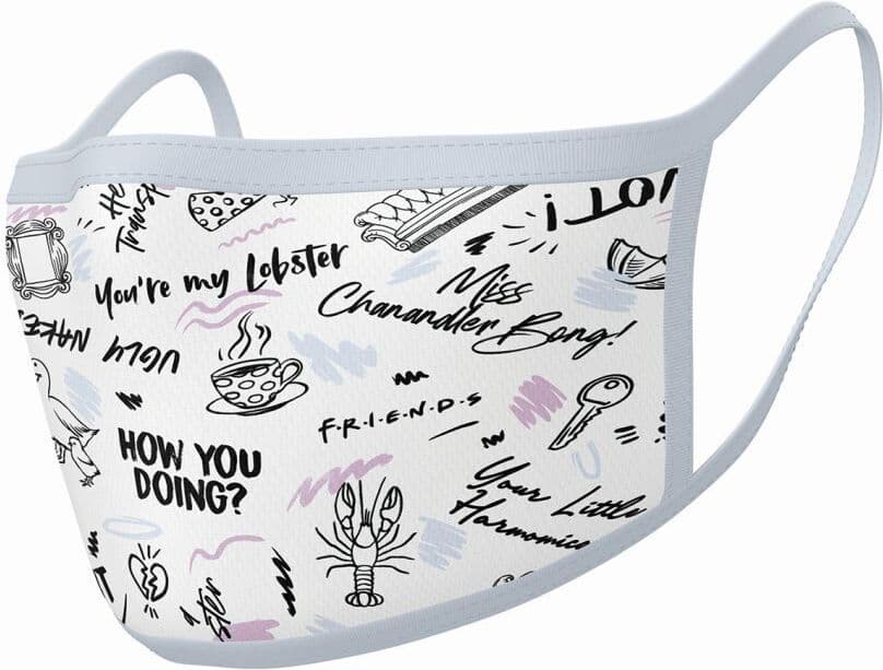 Pyramid Friends - (Phrases) Mask - 2Pack Face Covers (GP85574)
